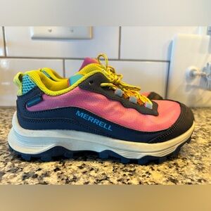 Merell Moab Speed Low Waterproof Hiking Shoes - Kids. Size 2